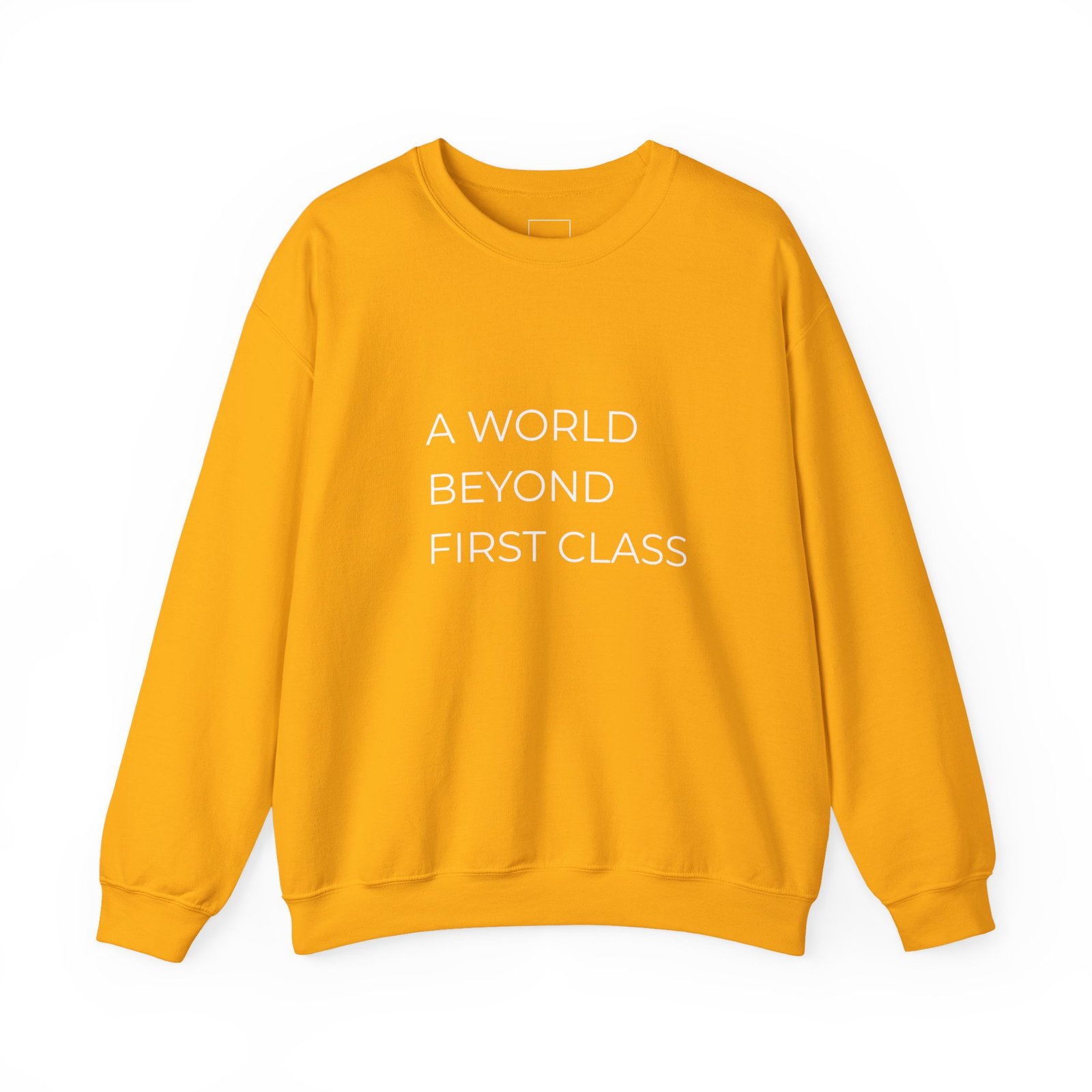 A World Beyond First Class Sweatshirt, Cozy Unisex Crewneck, Inspirational Gift, Travel Lover Apparel, Leisure Wear - Image 5
