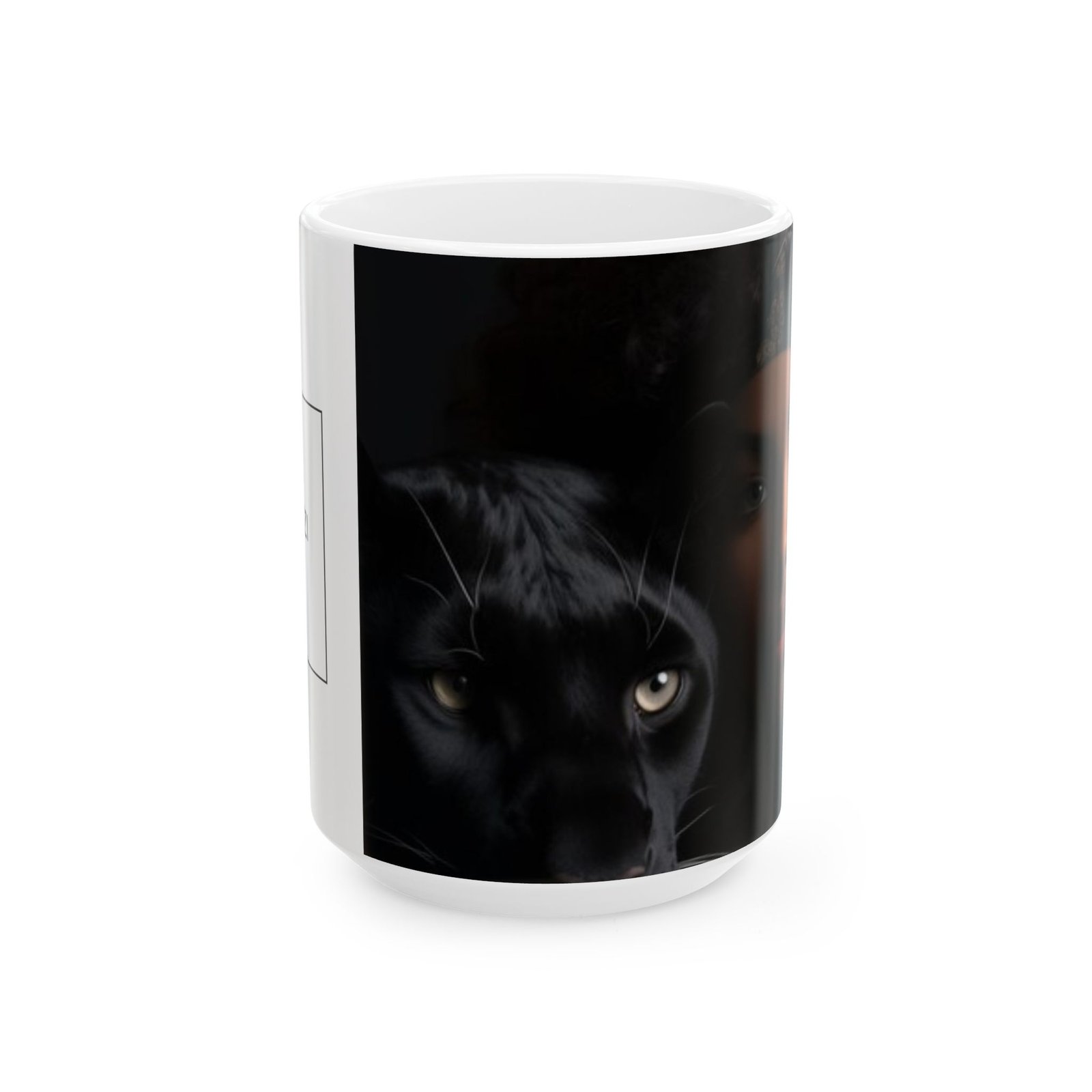 Mystical Cat Ceramic Mug, Unique Cat Lover Gift, 11oz/15oz Black Cat Mug, Perfect for Coffee or Tea, Pet Owner Gift, Home Decor - Image 5