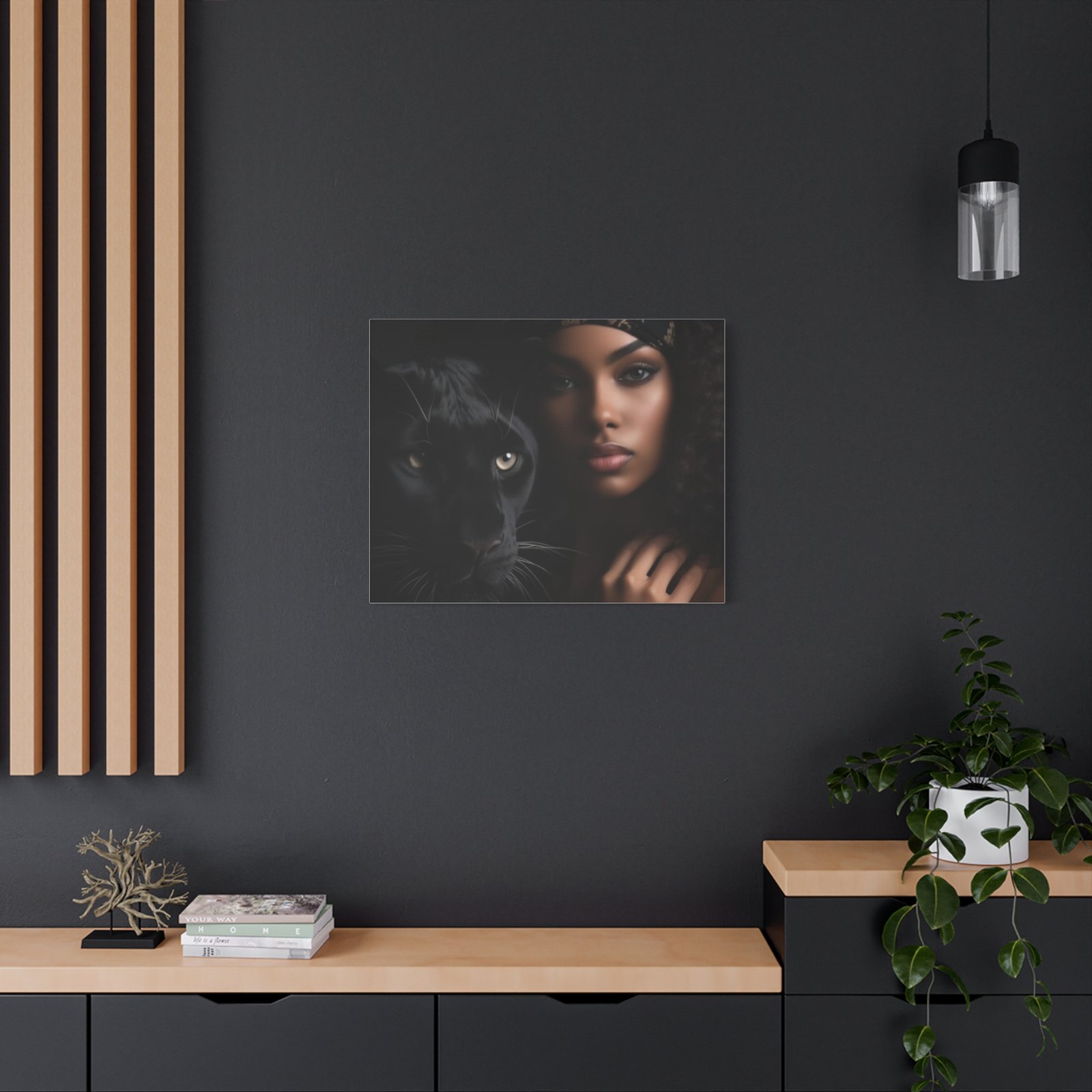 Stretched Canvas Art Print, Black Panther and Portrait, Wall Decor, Home Decoration, Gift for Animal Lovers, Art Piece for Modern Interiors - Image 32