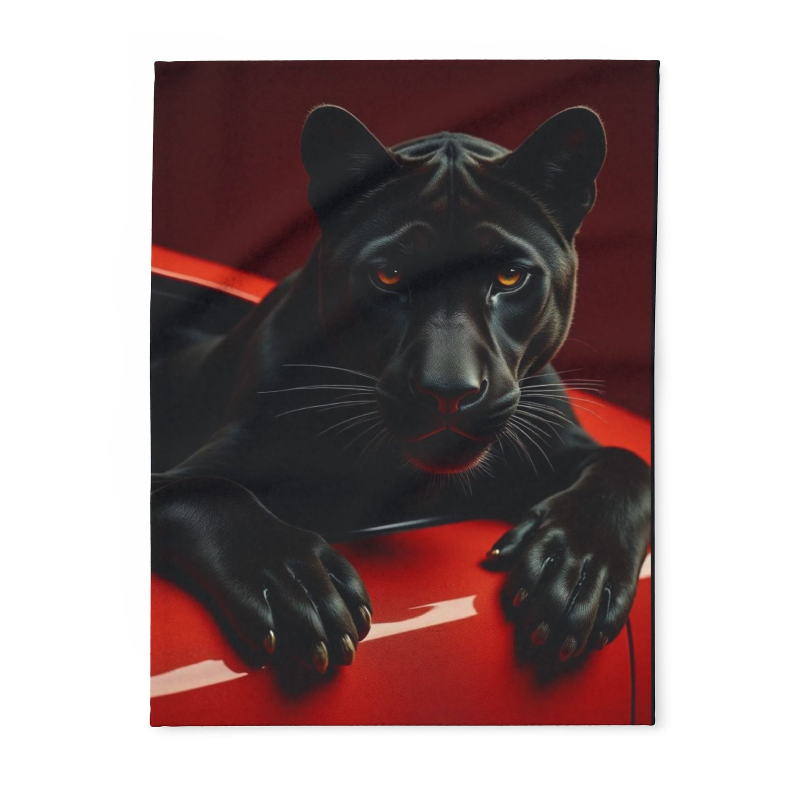 Cozy Panther Fleece Blanket for Home & Travel