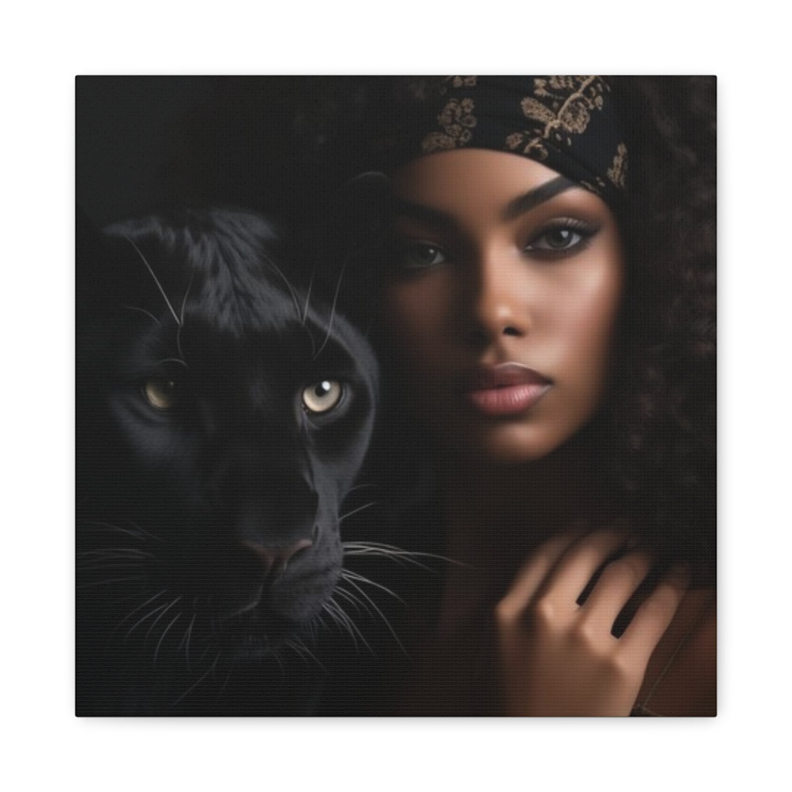 Stretched Canvas Art Print, Black Panther and Portrait, Wall Decor, Home Decoration, Gift for Animal Lovers, Art Piece for Modern Interiors - Image 61