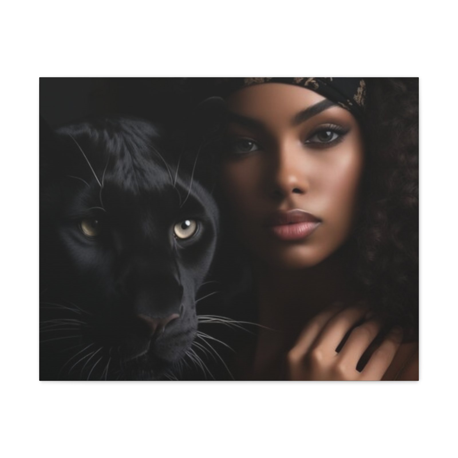 Stretched Canvas Art Print, Black Panther and Portrait, Wall Decor, Home Decoration, Gift for Animal Lovers, Art Piece for Modern Interiors - Image 29