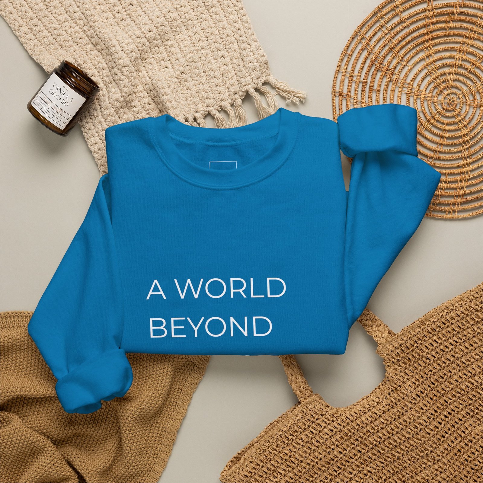 A World Beyond First Class Sweatshirt, Cozy Unisex Crewneck, Inspirational Gift, Travel Lover Apparel, Leisure Wear - Image 28