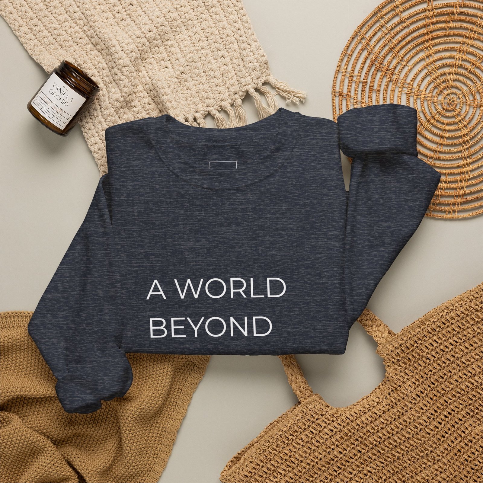 A World Beyond First Class Sweatshirt, Cozy Unisex Crewneck, Inspirational Gift, Travel Lover Apparel, Leisure Wear - Image 24