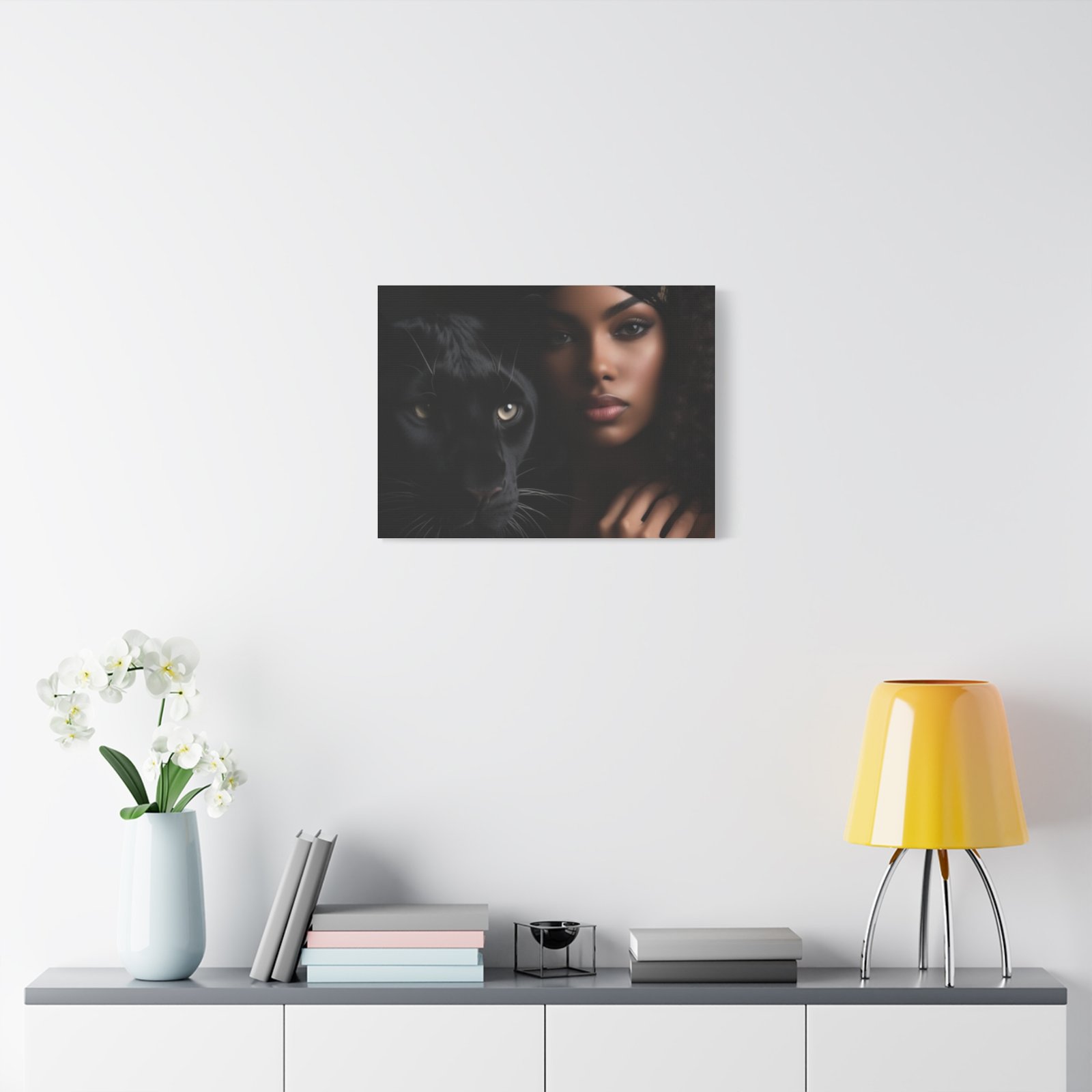 Stretched Canvas Art Print, Black Panther and Portrait, Wall Decor, Home Decoration, Gift for Animal Lovers, Art Piece for Modern Interiors - Image 23