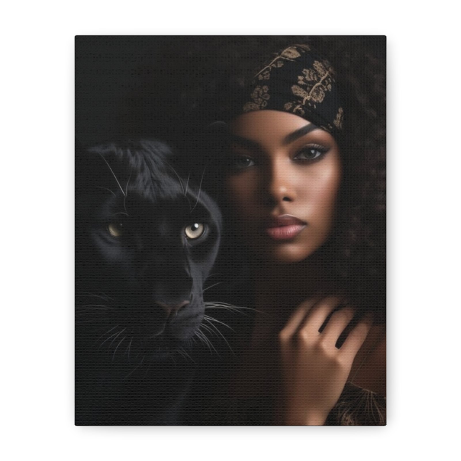 Stretched Canvas Art Print, Black Panther and Portrait, Wall Decor, Home Decoration, Gift for Animal Lovers, Art Piece for Modern Interiors - Image 33