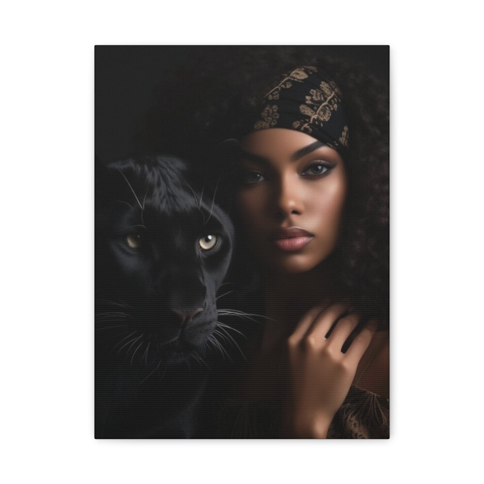 Stretched Canvas Art Print, Black Panther and Portrait, Wall Decor, Home Decoration, Gift for Animal Lovers, Art Piece for Modern Interiors - Image 41