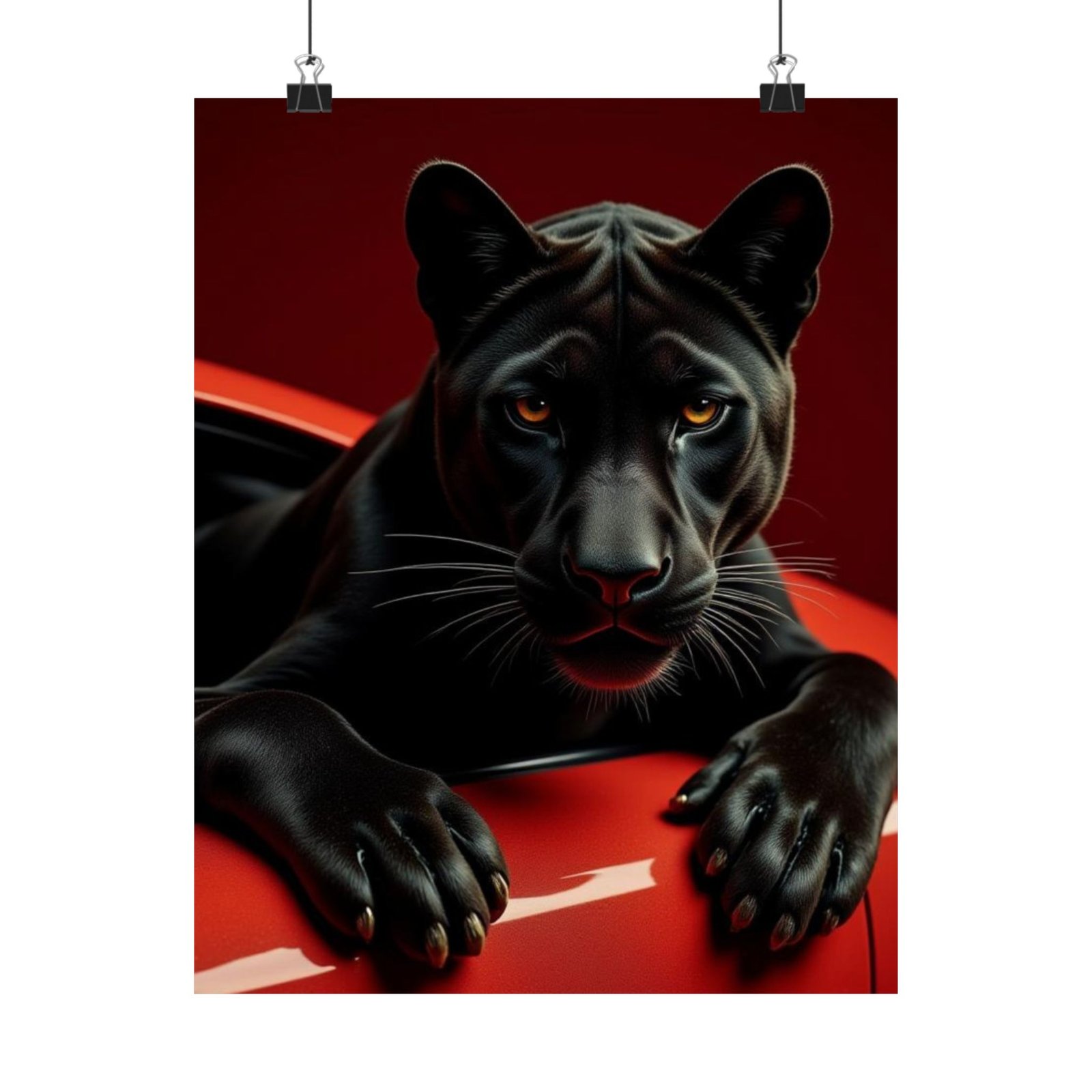 Bold Black Panther Poster, Wall Art, Home Decor, Gift for Animal Lovers, Modern Interior Design Accents, Art Print - Image 5