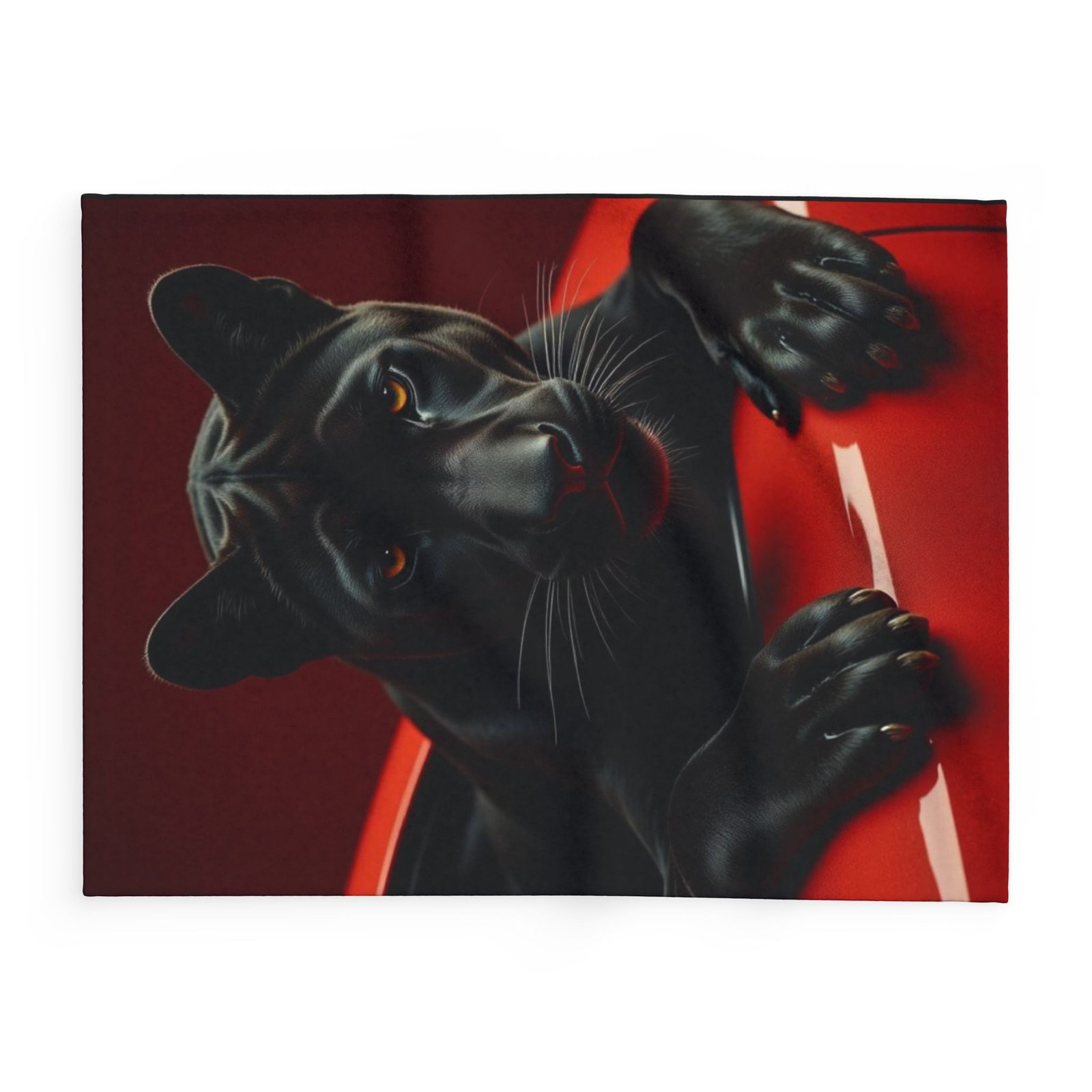Cozy Panther Fleece Blanket for Home & Travel - Image 2