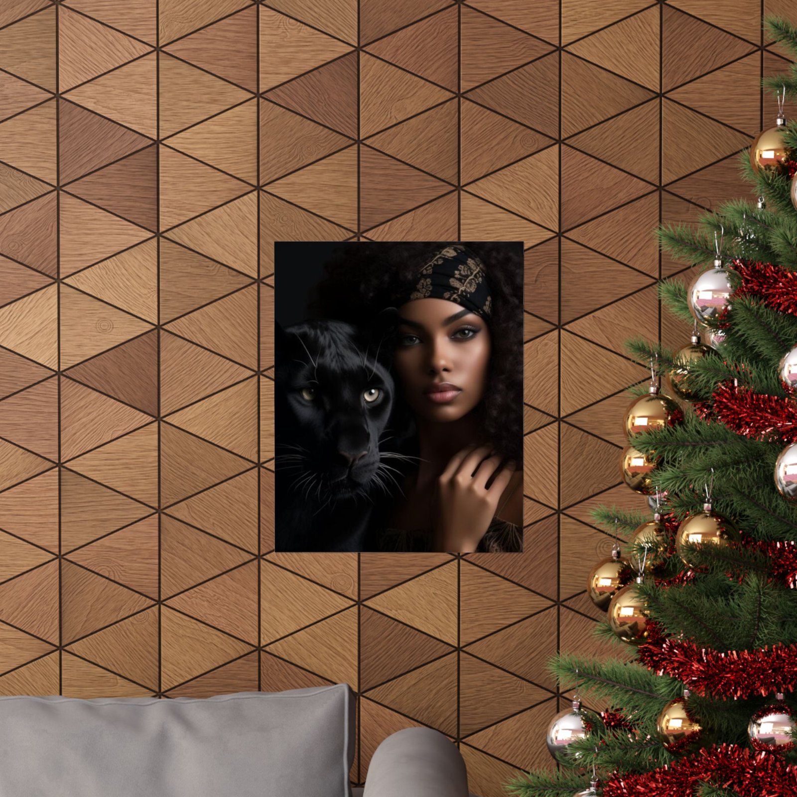 Elegant Panther Art Poster, Stylish Wall Decor, Home Aesthetic, Black Panther Artwork, Gift for Animal Lovers - Image 8