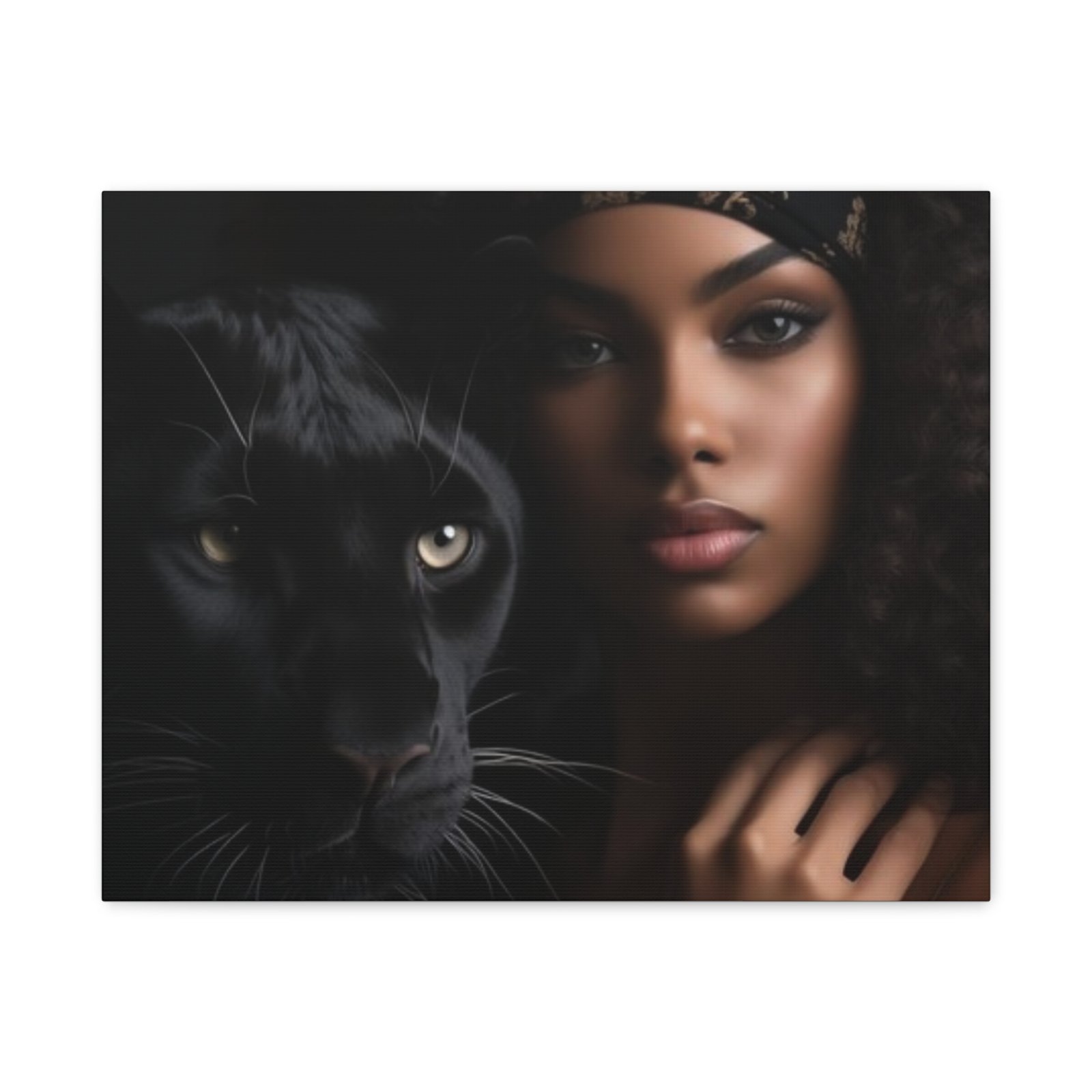Stretched Canvas Art Print, Black Panther and Portrait, Wall Decor, Home Decoration, Gift for Animal Lovers, Art Piece for Modern Interiors - Image 17